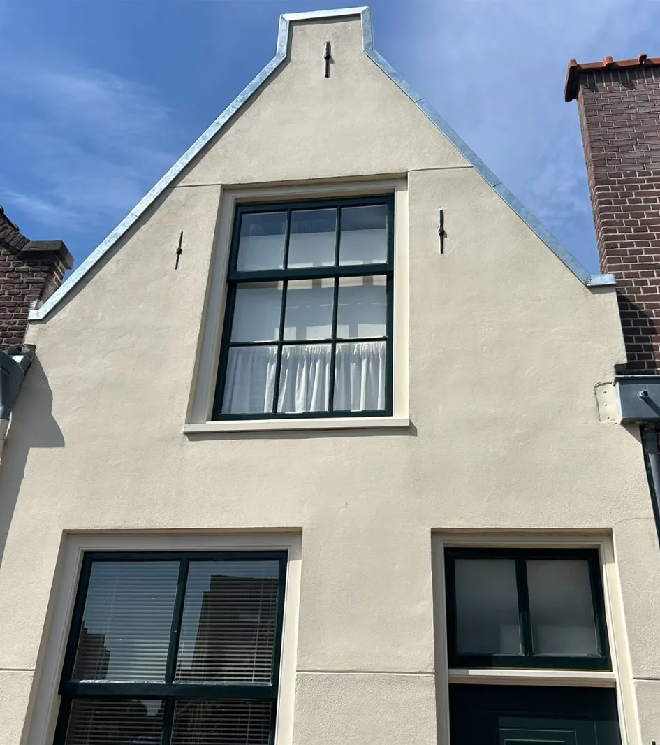 Topgevel, zinken afdeklijsten